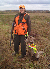Sandra Hohmann mit Phila vom Fenriswolf Sandra Hohmann mit Phila vom Fenriswolf